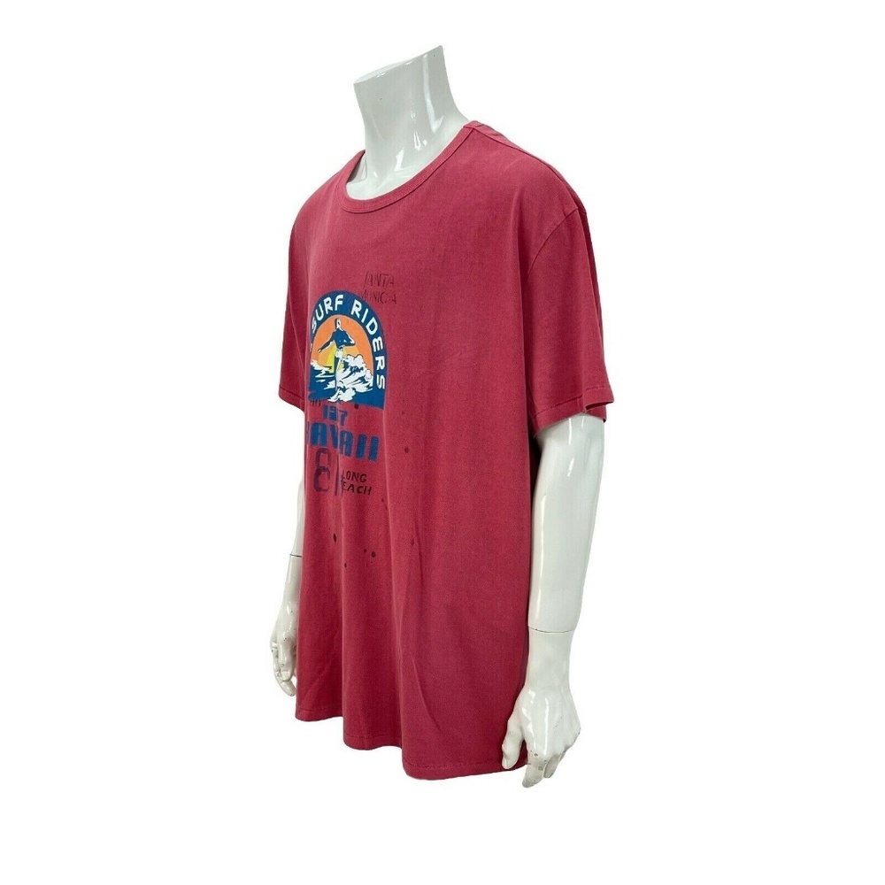 Polo Ralph Lauren RL Surf Riders Hawaii Red T-Shirt Tee Classic Fit Men's 2XL